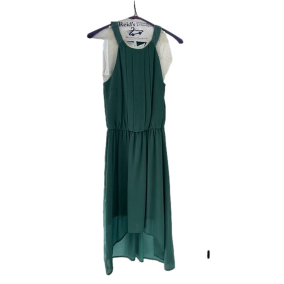 Doe & Rae High Low Halter Dress Size Small Sage Green - Picture 1 of 12